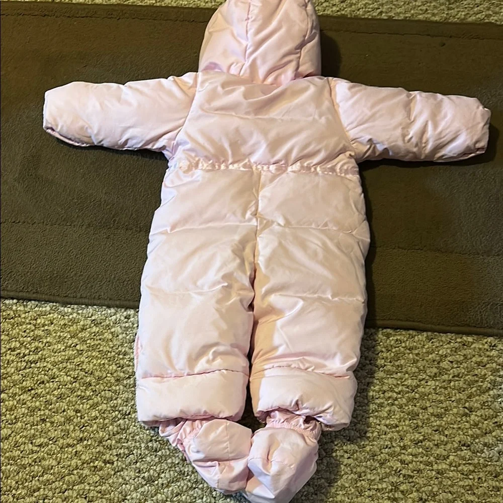Gap Pink Baby Snowsuit with Hood